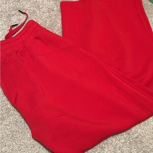 Spanx AirEssentials Red Wide Leg Pant - short inseam
